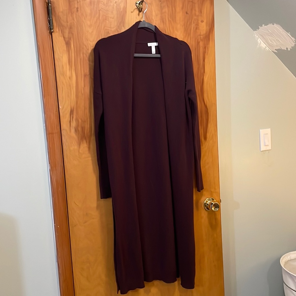 Leigh Longline Plum Cardigan